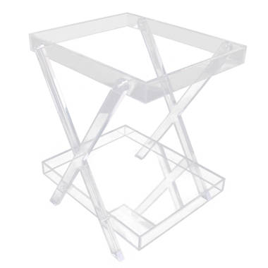 Clear acrylic deals tray table